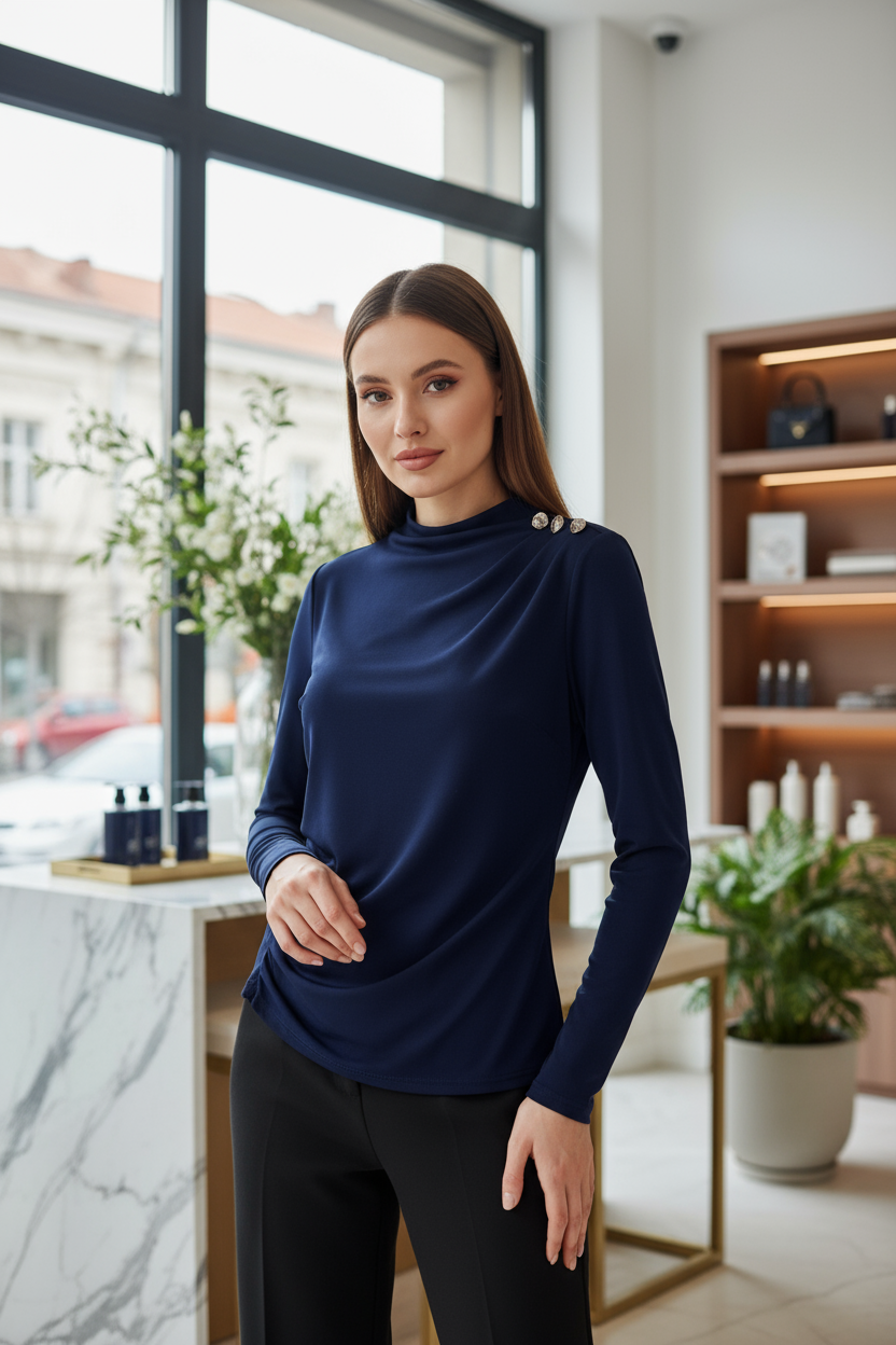 BLUSA BLUE LOVE FOREVER MFK8439305-BLUEB11